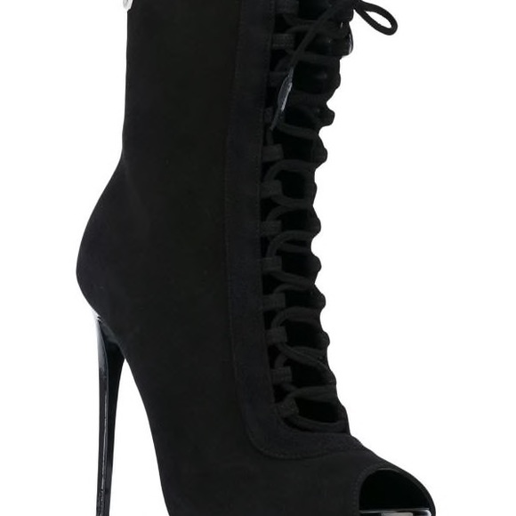 Philipp Plein black suede booties size 36 - Picture 3 of 6